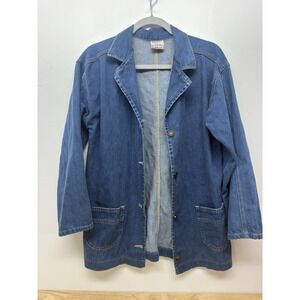 Calabash Vtg Denim Jacket Retro Western‎ Button Front  Coat Womens Size 14 #11